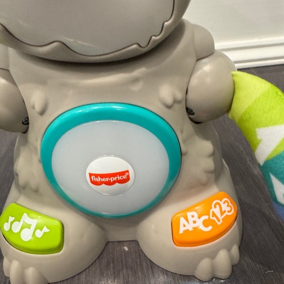 Fisher-Price Gray and Green Learning Sloth Linkimal Electronic Toy which Sings - Picture 5 of 7